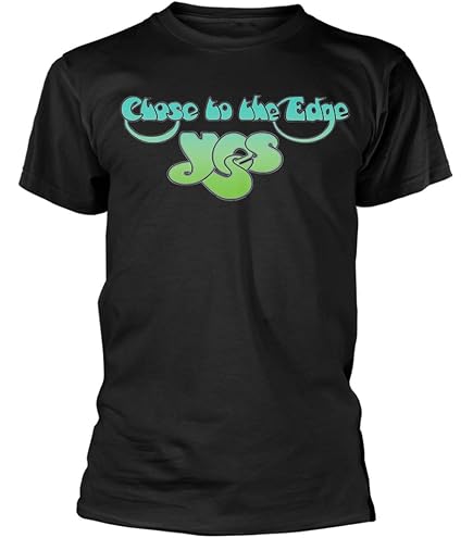 Amazon.com: YES T Shirt Fragile Band Logo Official Mens Navy Blue